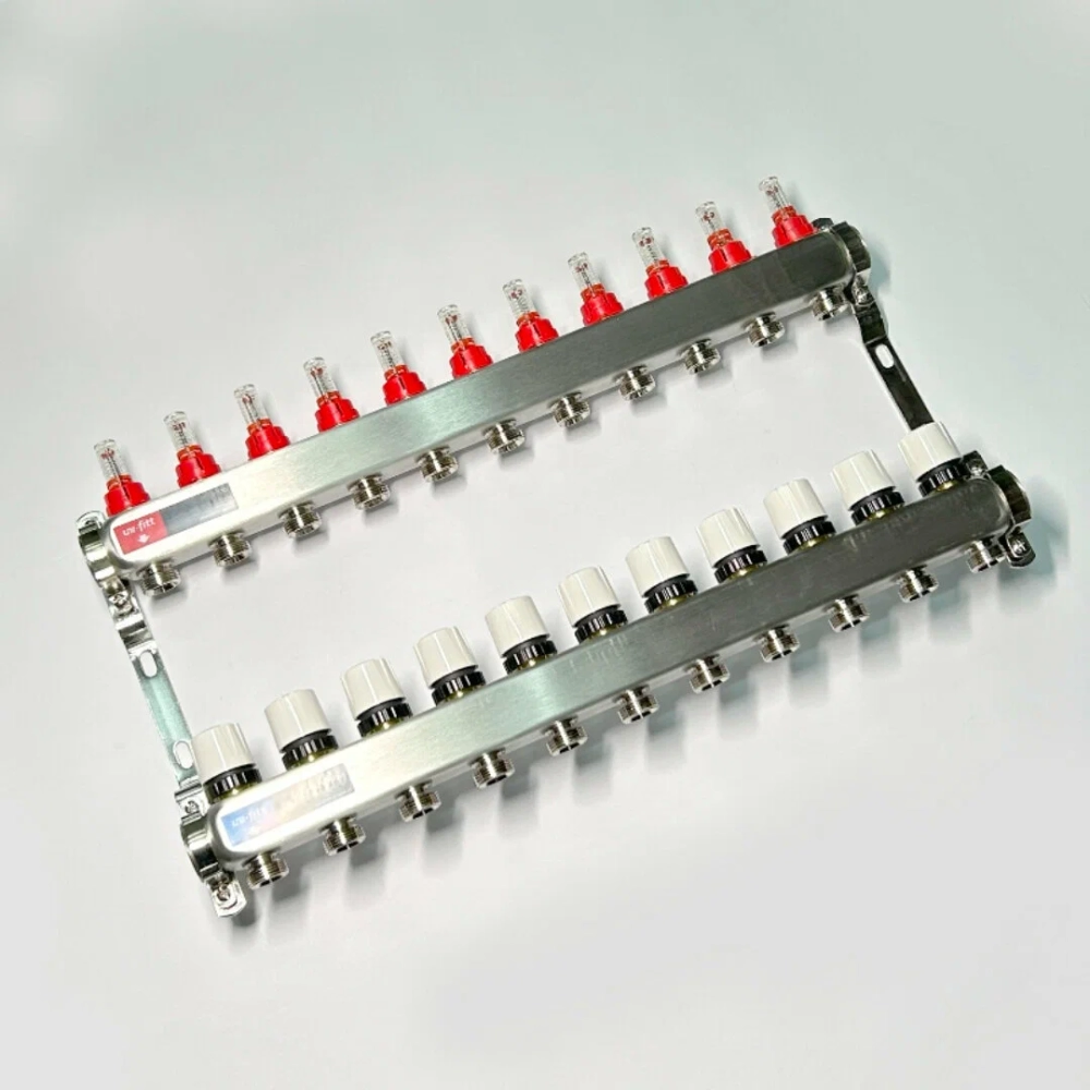 Колл. группа UNI-FITT с расход. 1"х 3/4" 11 выходов нерж. сталь