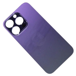 Задняя крышка для Apple iPhone 14 Pro Темно-фиолетовый (широкий вырез под камеру) - Премиум