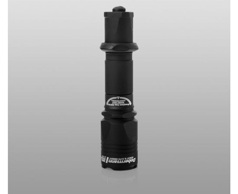 Фонарь Armytek Dobermann Pro / XHP35 HI / 1400 лм / 5°:40° / 1x18650 или 2xCR123A