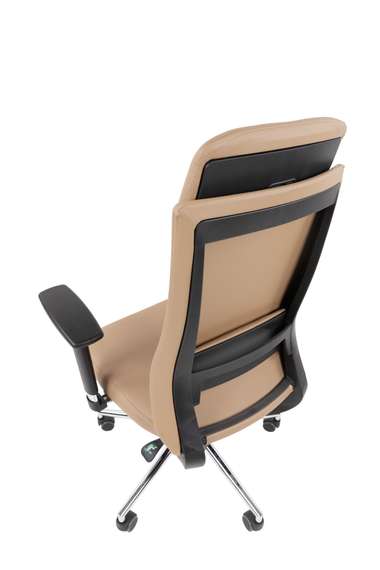 Офисное кресло Chairman 500LUX Россия экокожа бежевый