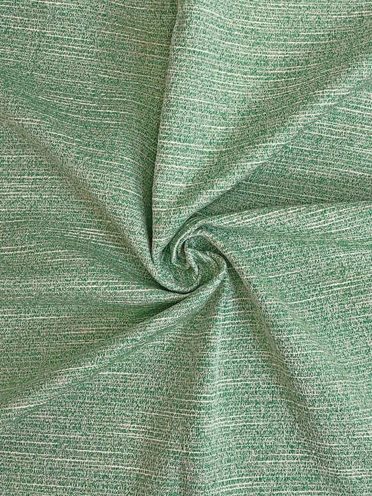 Твид шанель, меланж, салатовый/молочный, хлопок, вискоза