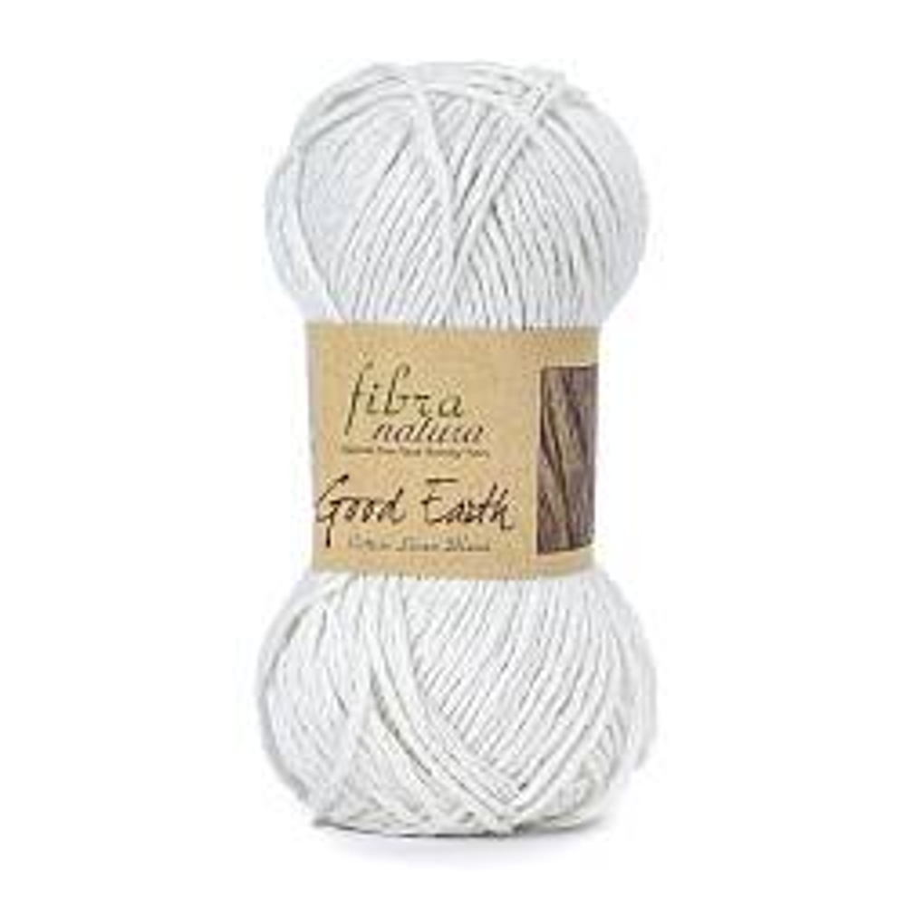 Пряжа FIBRA NATURA GOOD EARTH цвет 101 50гр. 77,5 м 47% Лён, 53% Хлопок