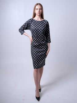 С-323 Платье трикотажное офисное