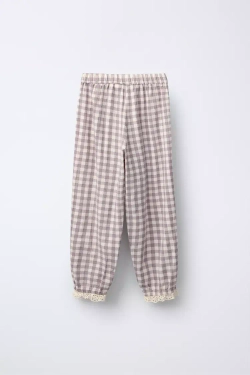 ZARA ПИЖАМА В КЛЕТКУ ВИШИ, ЦАЕТ МАЛЬВЫ