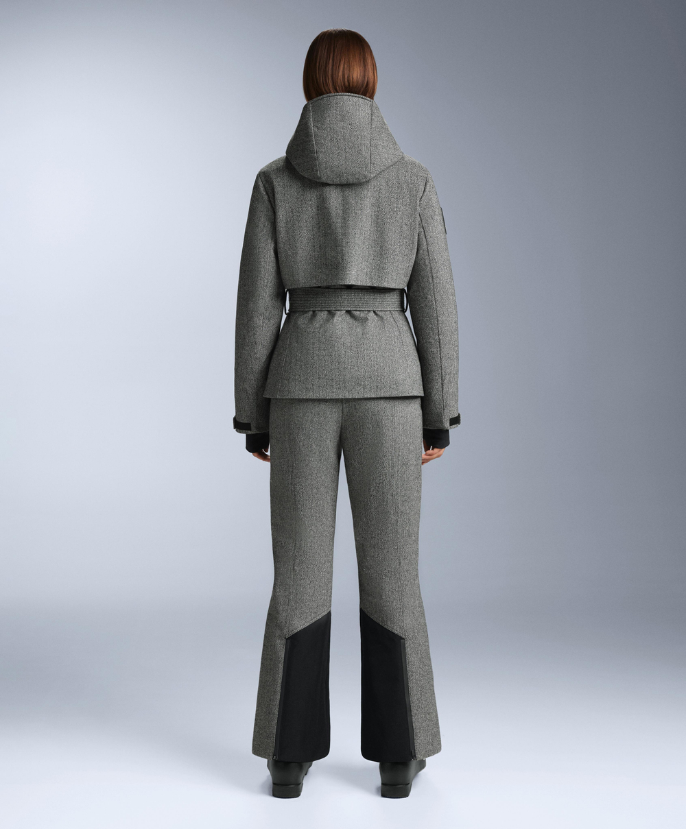 Oysho Водостойкая куртка FELLEX® Wool Blend SKI, антрацитово-серый