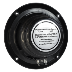 Комплект влагостойкой акустической системы для бани, сауны и хамама SENSOR Black VISATON 3