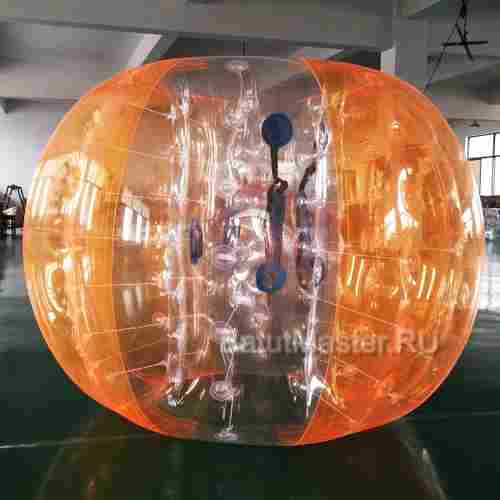 Бампербол «Прозрачно - оранжевый», ПВХ, диаметр 1,8 м