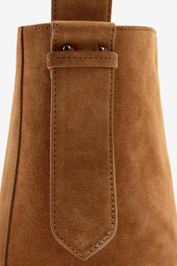 ZARA ЗАМШЕВАЯ СУМКА - LIMITED EDITION, ТЕМНО-КОРИЧНЕВЫЙ