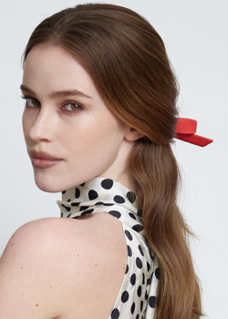 Бант "Стрекоза" мини красная