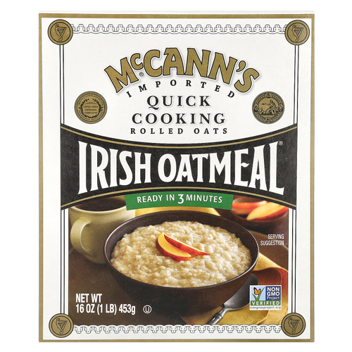 McCann's Irish Oatmeal, Овсяные хлопья быстрого приготовления, 453 г (16 унций)