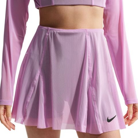 Теннисная юбка Nike Court Paris Slam High Waisted Tennis - light magenta/tattoo/black