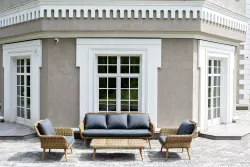 "Прованс" лаунж-зона плетеная из искусственного ротанга, цвет соломенный