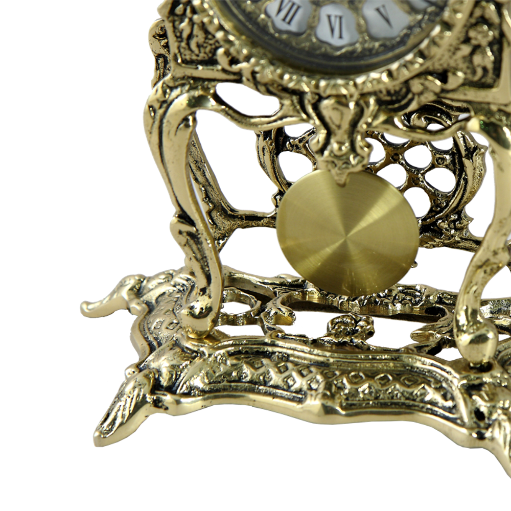 Bello De Bronze Каминные часы с маятником с канделябрами "Юнона"