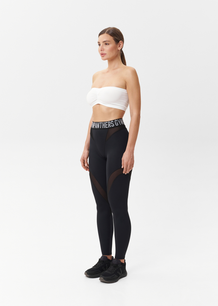 Легинсы с сеткой компрессионные