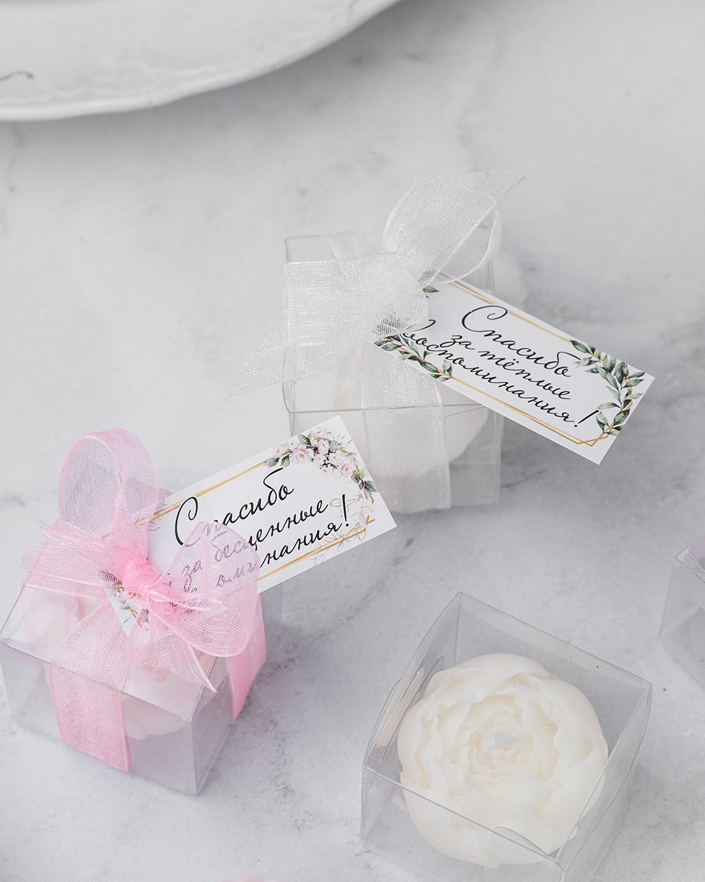 Свеча-бонбоньерка в подарок гостям