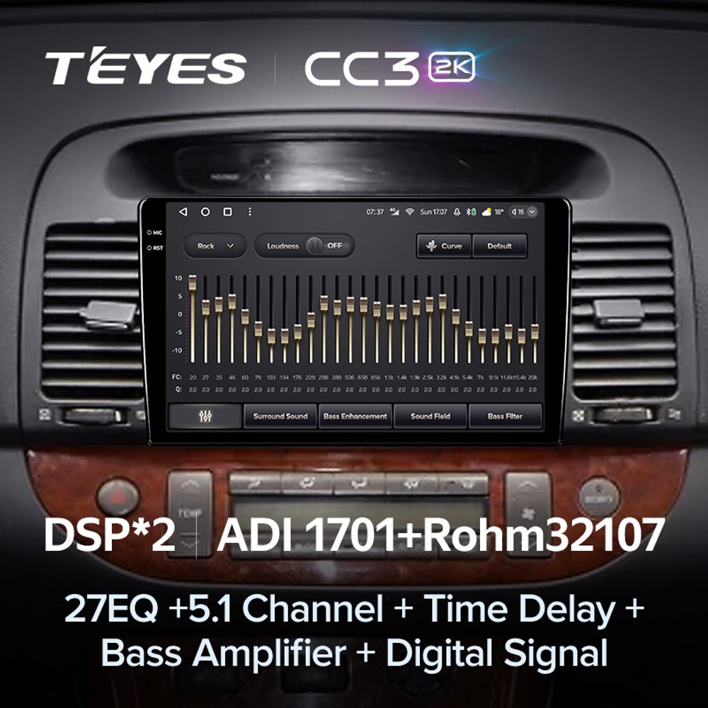 Teyes CC3 2K 9"для Toyota Camry 2001-2006