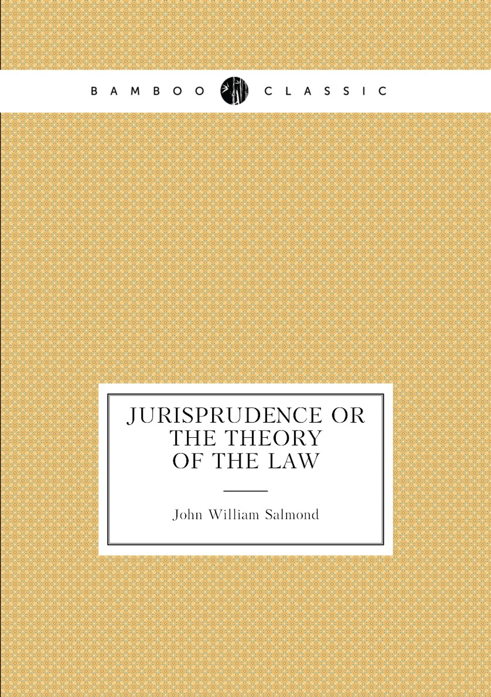 Jurisprudence or the theory of the law | John William Salmond