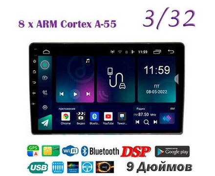 Topway TS18 3+32GB 8 ядер для Mitsubishi Pajero IV 2019-2020