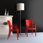 Кресло пластиковое Siesta Contract Arthur, красный