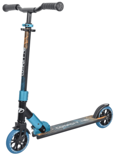 Детский самокат Tech Team ​145 Comfort 2021 (5+) сине-черный