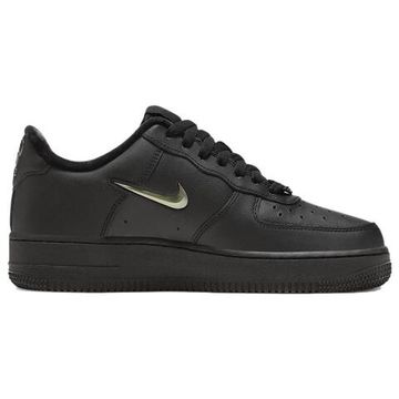 Nike Air FORCE 1 Кроссовки для скейтбординга Низкие Топы Черные Женские