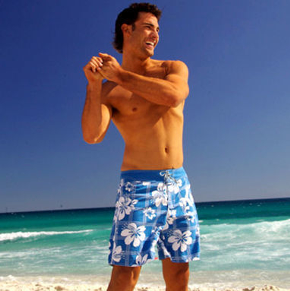 Мужские плавательные шорты голубые Aussiebum Surf Shorts Orchid