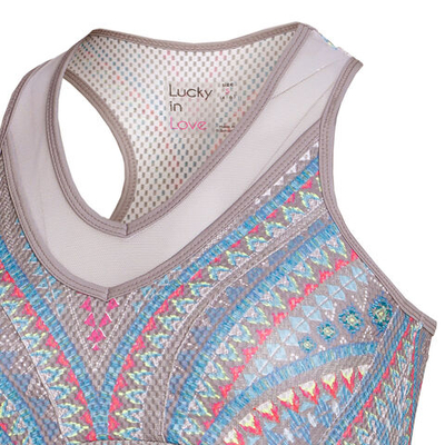 Женская теннисная майка Lucky in Love Desert Vibes Tank Top Women - Grey, Multicoloured