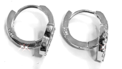 Ювелирные серьги из серебра 925 пробы,вставка фианиты