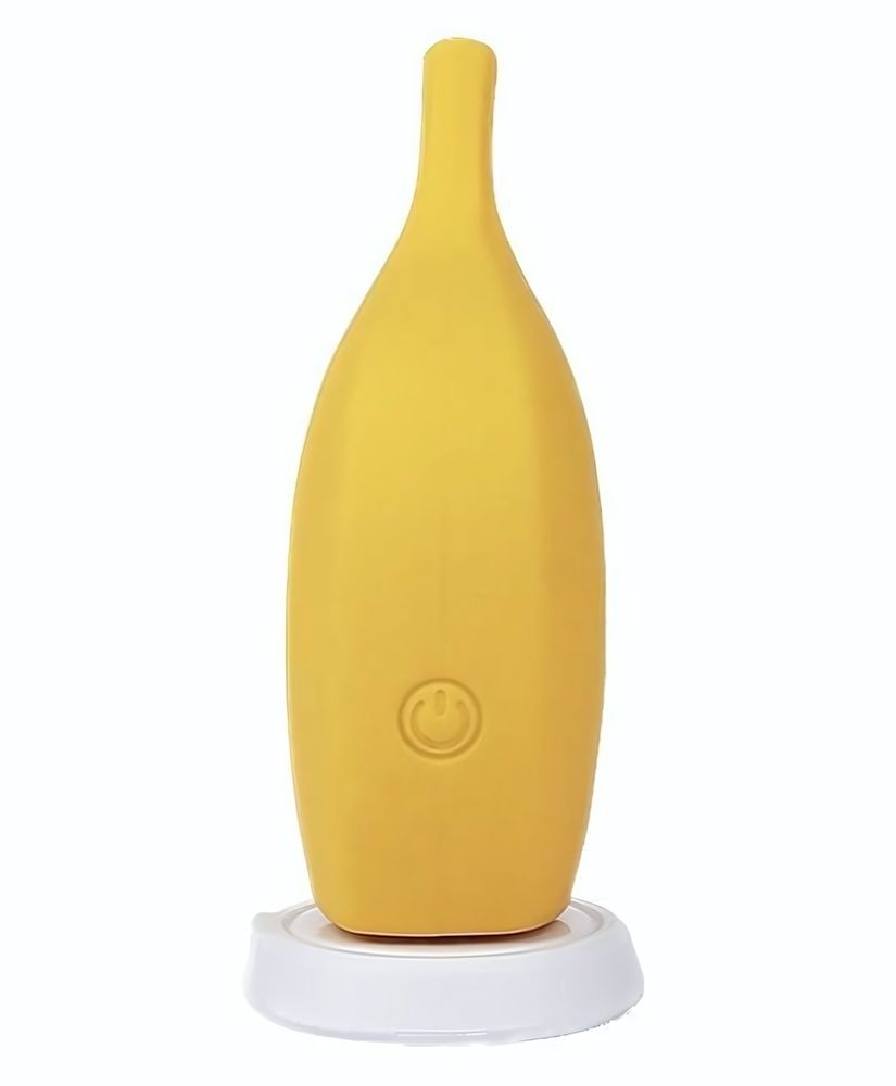 Желтый перезаряжаемый вибратор Ba-banana - 8,2 см. (Цвет: желтый)