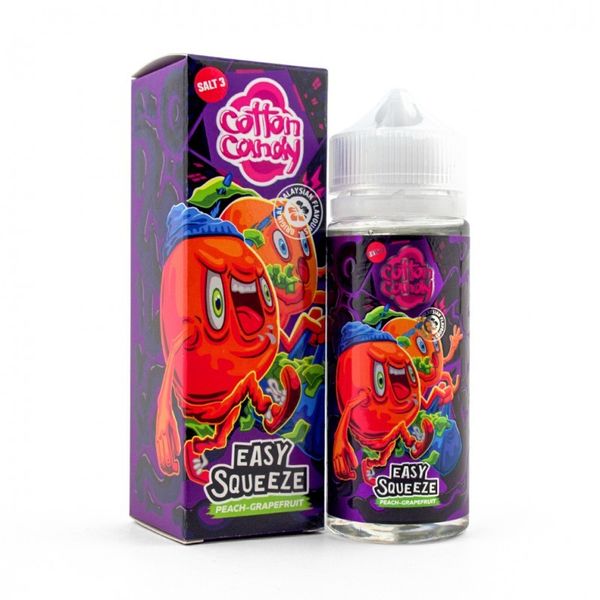 Купить Жидкость Cotton Candy Easy Squeeze - Yellow Peach-Grapefruit 120 мл