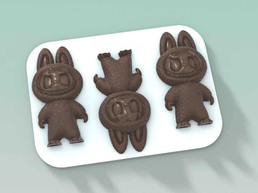 Пластиковая форма для шоколада "Монстрик"