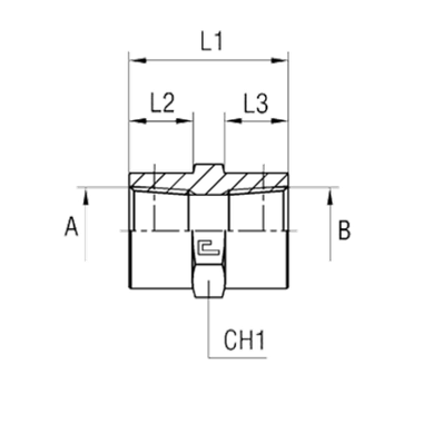 Соединение PS NPT 1/8 - NPT 1/8