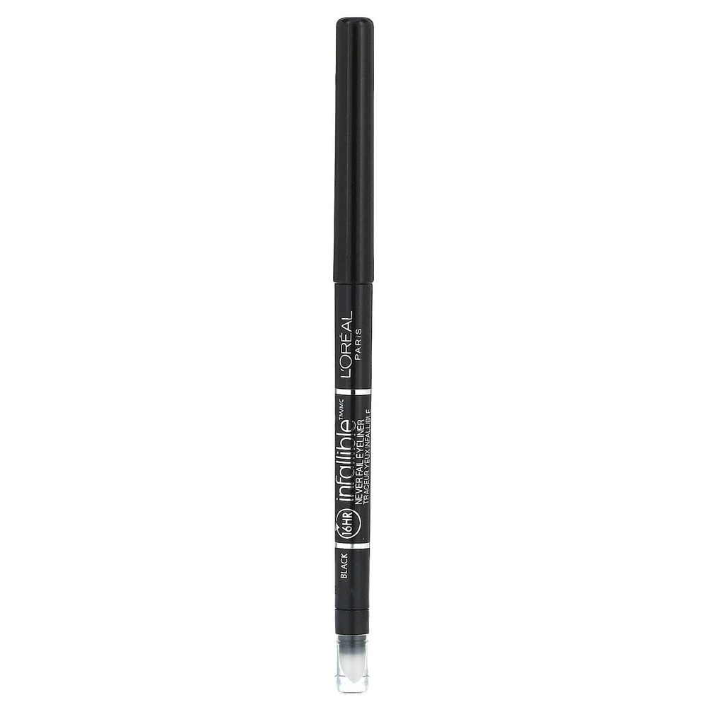 L'Oréal, Infallible, Never Fail ™, механическая подводка для глаз, оригинальный, черный 511, 240 мг (0,008 унции)