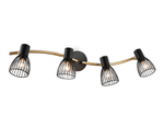 TR8662/4 BK/GD черный/золото E14/4 max 60W 760*100*170