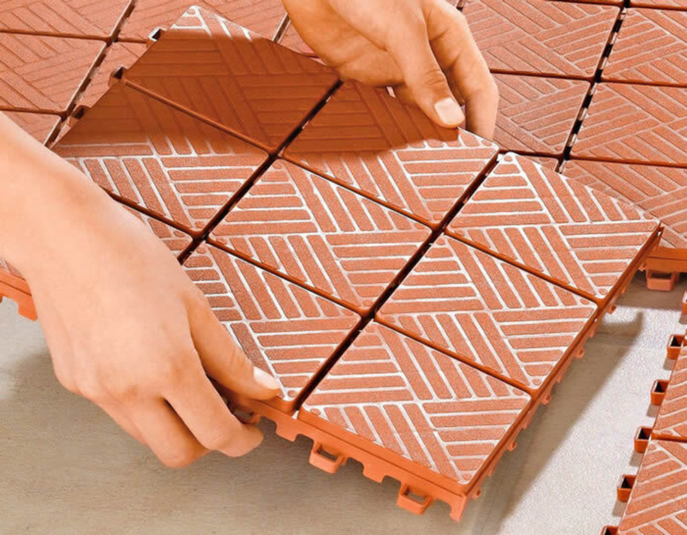 Покрытие Modul 30х30х2 см Терракотовое