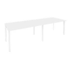 Onix Стол переговорный O.MP-PRG-2.3 Белый Бриллиант/Металл Белый 2760*980*750