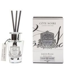 Белый сад, ароматический диффузор в серебряном декоре, Cote Noire