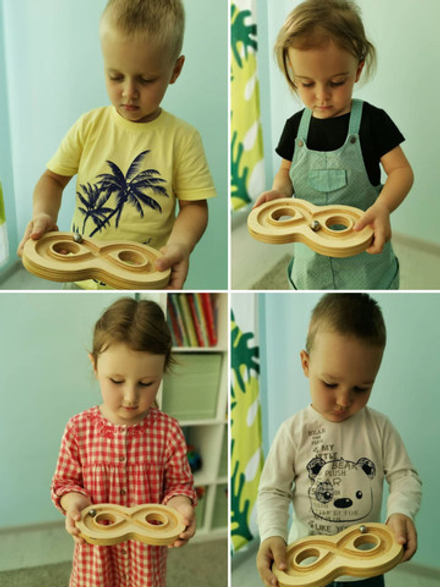 Нейротренажер  умная восьмерка для ладошек - комплект из 2 штук