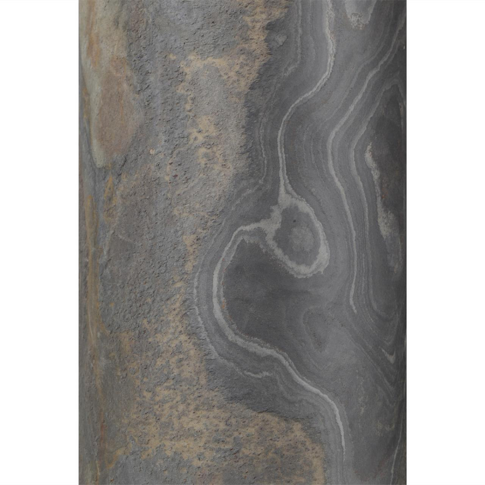 5064/1A MODERN ODL24 528 античн.бронза/серо-беж./металл/натур.камен."шпон" Подвес E27 LED 1*10W BERGI