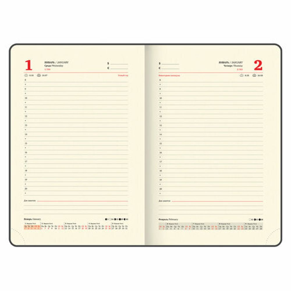 Ежедневник датированный 2025, А5, 138x213 мм, BRAUBERG "Iguana", под кожу, красный, 115780