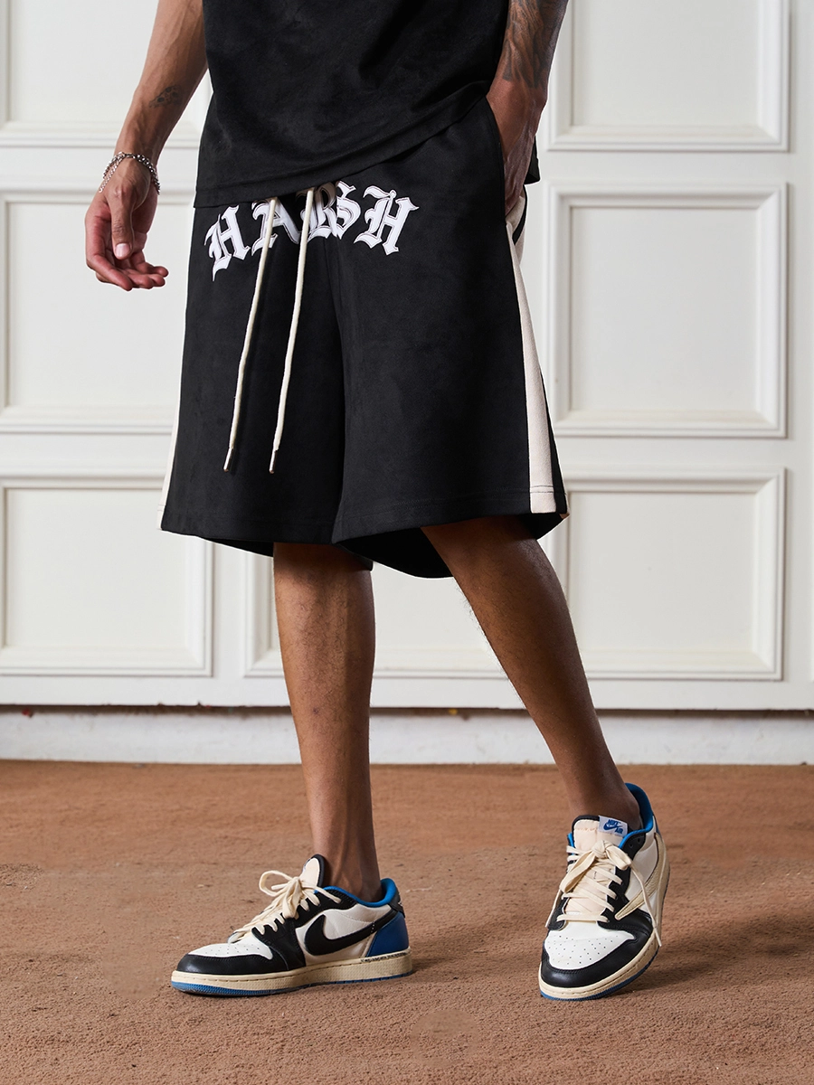 Шорты HARSHandCRUEL "Font Logo" Velour Shorts