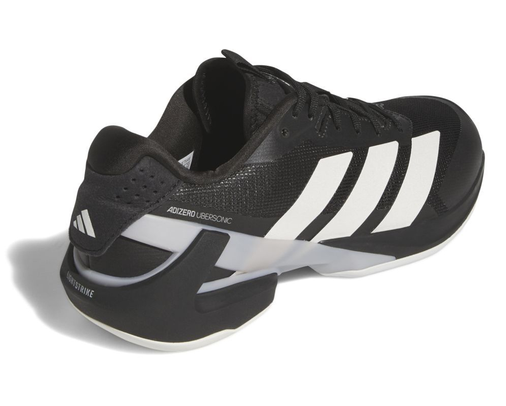 Мужские кроссовки теннисные Adidas Adizero Ubersonic 5 M - основной черный/нулевой металлик/серебристый металлик
