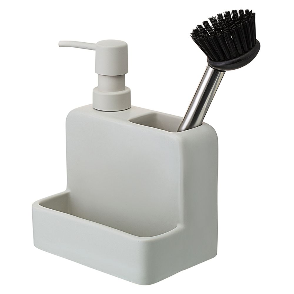 Диспенсер для мыла Noble, 280 мл, светло-серый