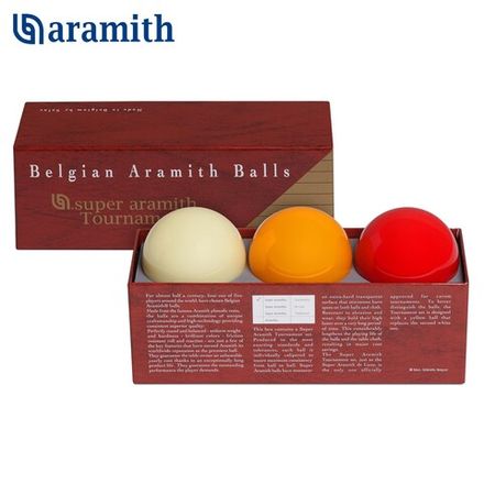 Шары Super Aramith Tournament Carom ø61,5мм 3шара