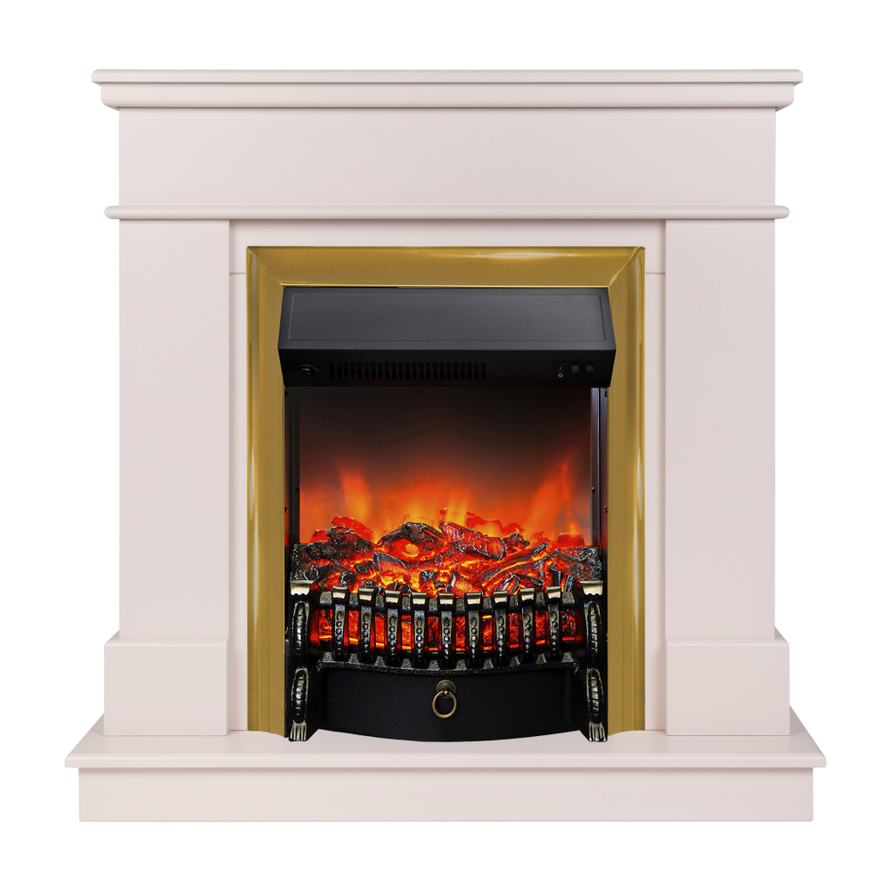 Каминокомплект Real Flame Selena STD PN с очагом Fobos Lux Brass