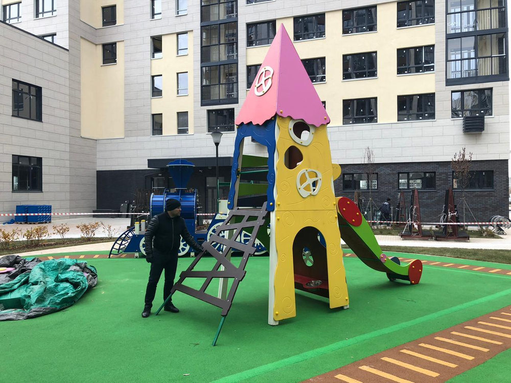 Игровой комплекс Горка 07093 для детей 4-6 лет для уличной площадки