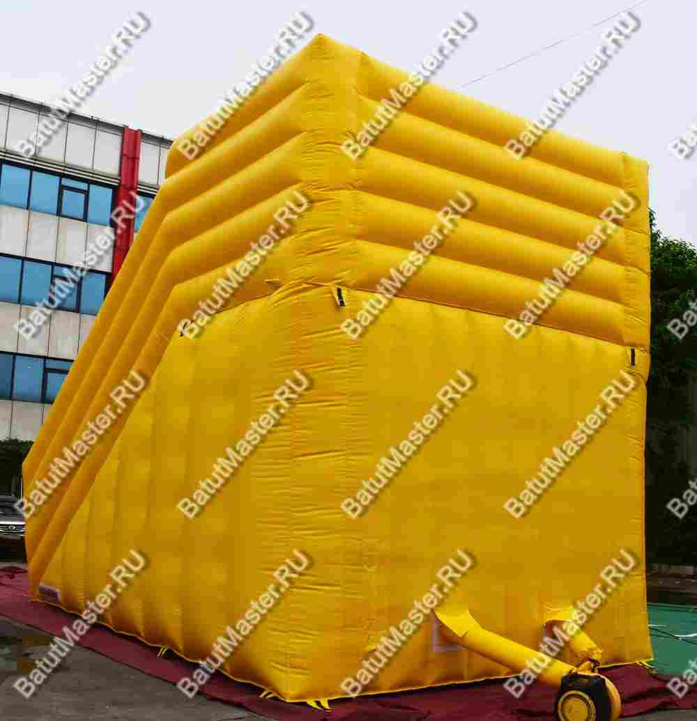 Надувная горка для зорбинга "Кубарем вниз"