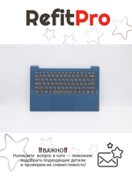 Верхняя панель с клавиатурой (топкейс) для ноутбука Lenovo IdeaPad 5-14ARE05. раскладка - русская, с подсветкой, синяя (5CB1A13563), оригинал
