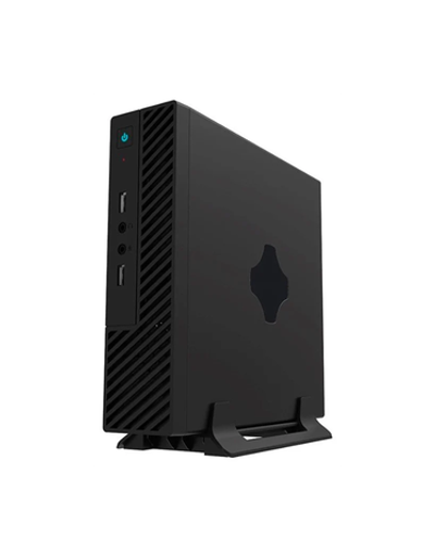 Slim Case Powerman ME100S-BK U3*2, front fan 4cm, HDD frame Upper type+ "L"+"I" types 120W adapter, GM-120 DC-ATX Mini ITX