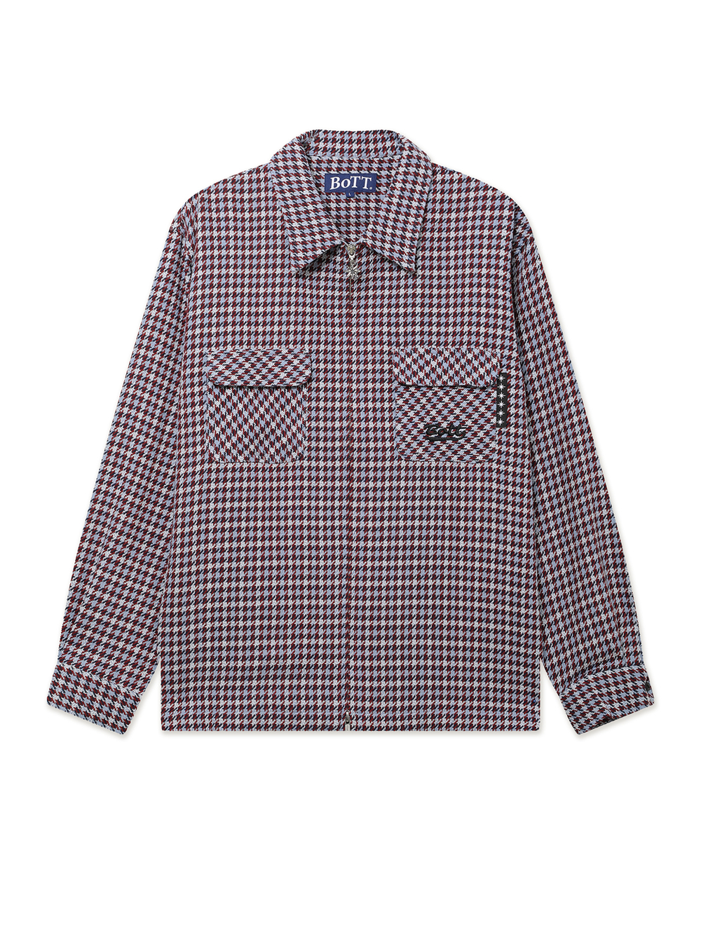Мужская Рубашка Zip-up Flannel